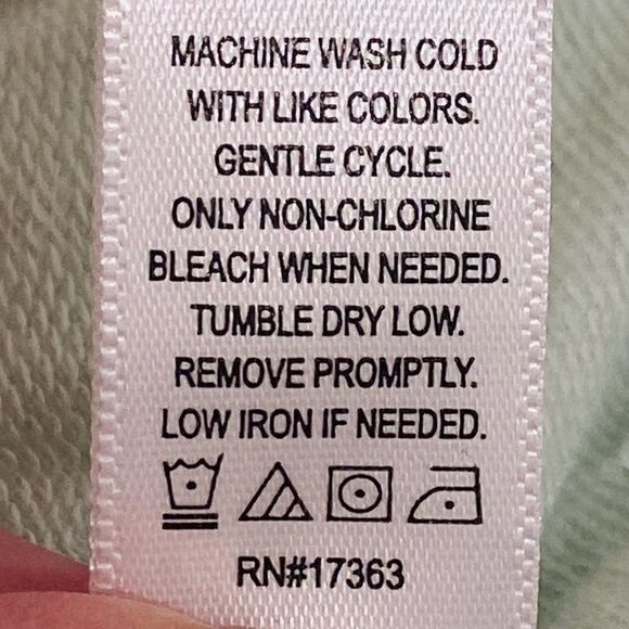 Kookaburra by UGG Pale Mint Green Oversize Hoodie Lace Up Front Tunic Top Sz 1X - Picture 8 of 12